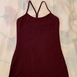 Lululemon Power Y Tank; sz 6; Burgundy